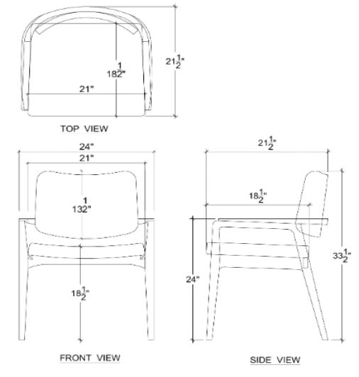 Bramble Customizable Milton Dining Chair-1