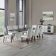 ACME Furniture Carena Brown Dining Table with White Base-1