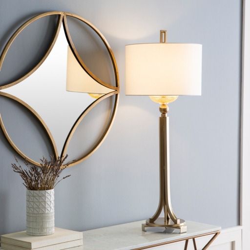 Surya Gustav Metallic Brass Lamp-1