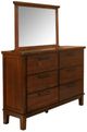 New Classic® Home Furnishings Cagney Chestnut Dresser and Mirror-0