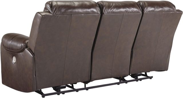 Signature Design by Ashley® Rackingburg Mahogany Power Reclining Sofa-2