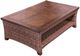 Signature Design by Ashley® Monterey Point Dark Brown Aluminum/Wicker Outdoor Coffee Table-0