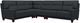 La-Z-Boy® Draper 4-Piece Storm L-Shape Sectional-0