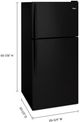 Whirlpool® 30" 18.3 Cu. Ft. Black Top Freezer Refrigerator-2
