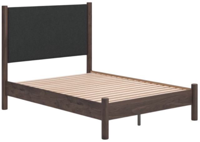 Signature Design by Ashley® Pamytta Brown Full Upholstered Panel Platform Bed-1