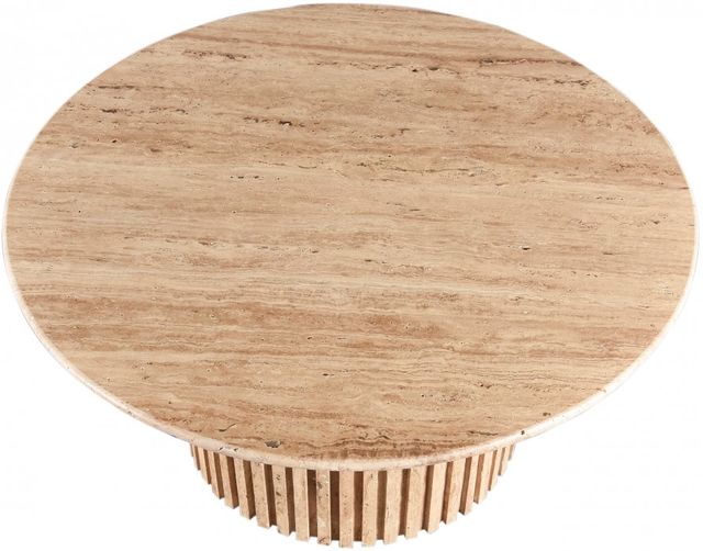 Meridian Furniture Genoa Travertine Dining Table-2