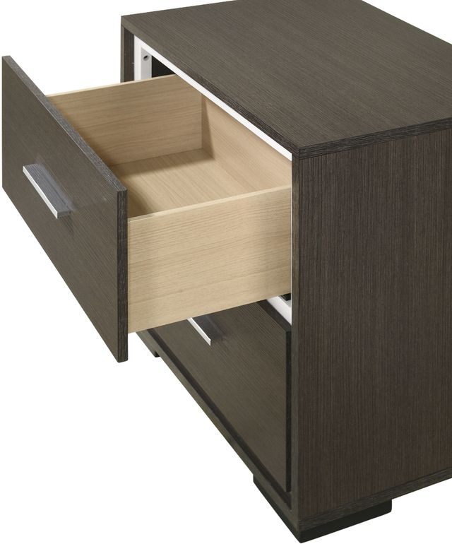 Crown Mark Sharpe Gray Nightstand-3