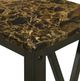 New Classic® Home Furnishings Eden Black Chairside Table with Espresso Top -2