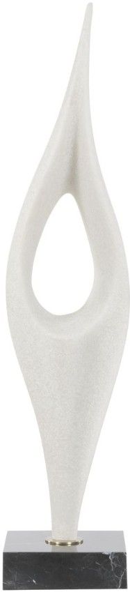 Uttermost® Fluid Matte White Drop Sculpture-3