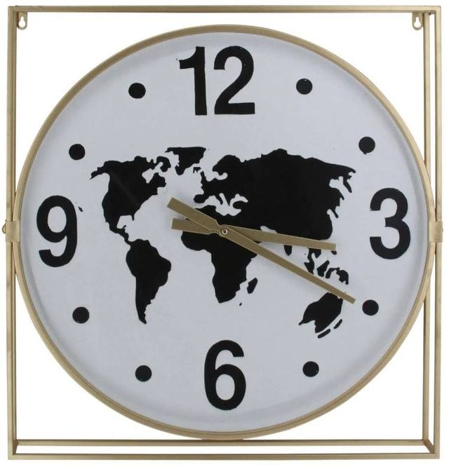 Classy Art Style 5 Black/Gold/White Wall Clock-0