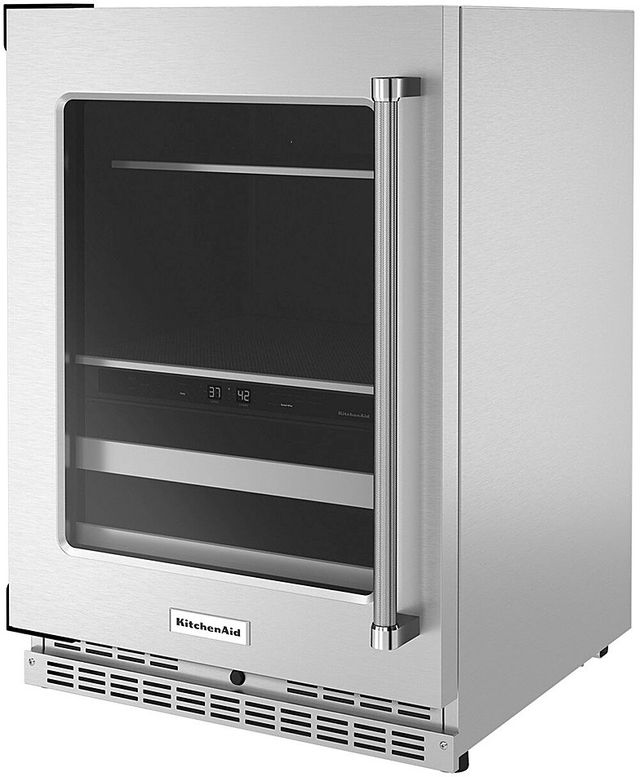 KitchenAid® 24" Stainless Steel Wine Cooler-3