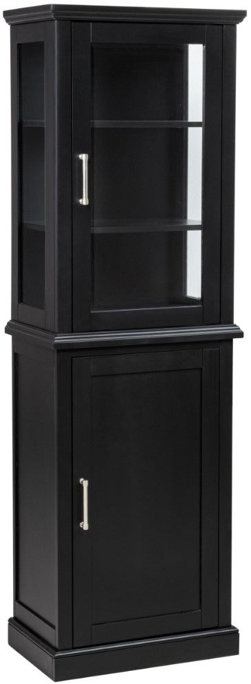 Linon Scarsdale Black Tall Cabinet-0