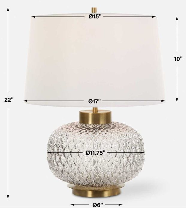 Uttermost® Estelle Smoke Gray Table Lamp-3