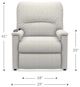 La-Z-Boy® Margaret Sable Bronze Power Lift Recliner-5