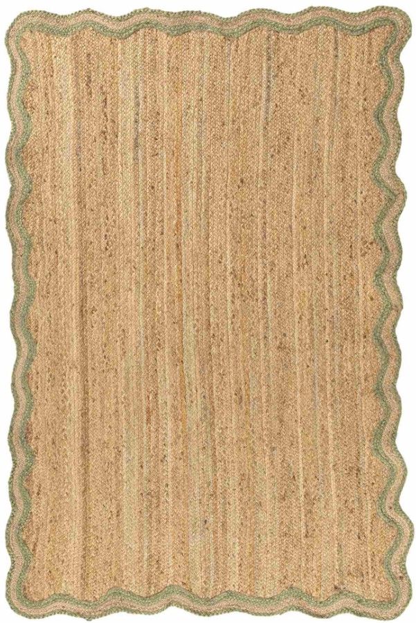 LR Home Scallop Natural/Sage 8'x10' Area Rug-0