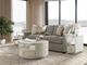 Riverside Furniture Maisie Glass Top Chairside Table with Champagne Base-4