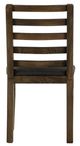 International Furniture Direct Town 2-Piece Brown/Gray Side Chair Set-2