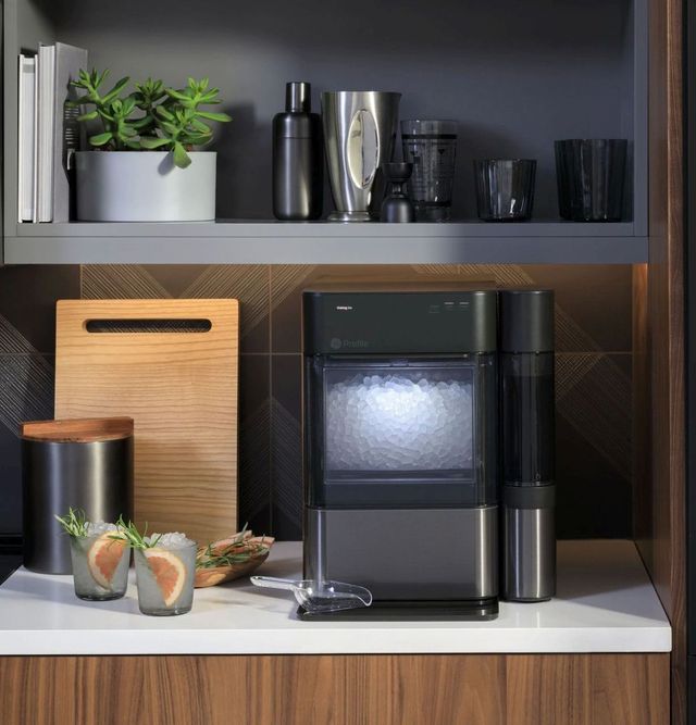 GE Profile™ Opal™ 14" 38 lb. Black Stainless Ice Maker-6