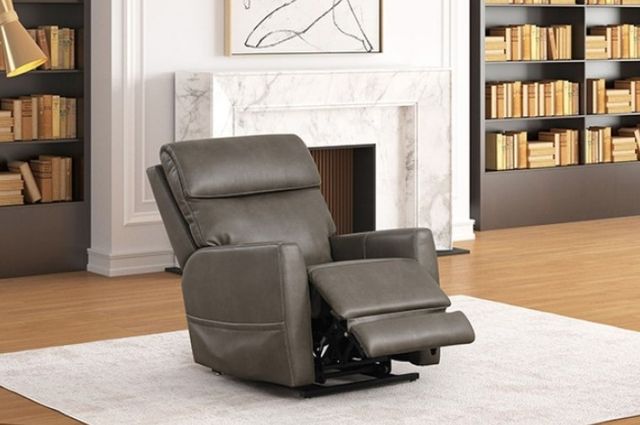 Furniture of America® Barnabas Gray Power Lift Recliner-1