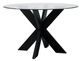 Powell® Auden Glass Top Dining Table with Black Base-0
