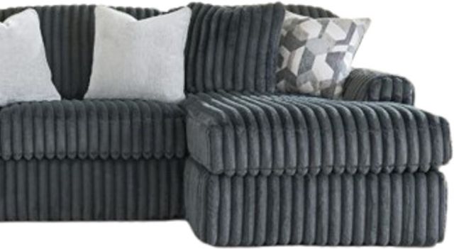 Signature Design by Ashley® Midnight-Madness 2-Piece Gunmetal Right-Arm Facing Sectional with Chaise-3