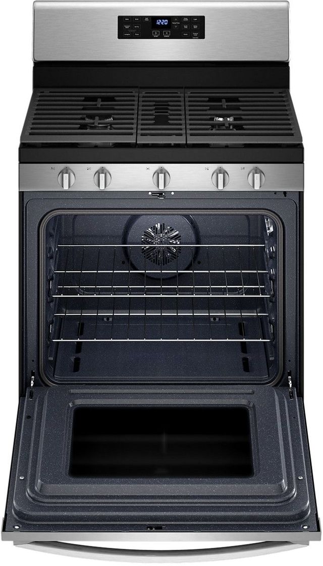 Whirlpool® 30" Stainless Steel Freestanding Gas Range-1