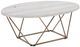 Steve Silver Co. Rowyn White Cocktail Table with Copper Base-0