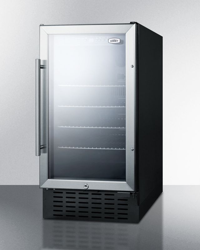 Summit® 18" 2.7 Cu. Ft. Stainless Steel Beverage Center-1