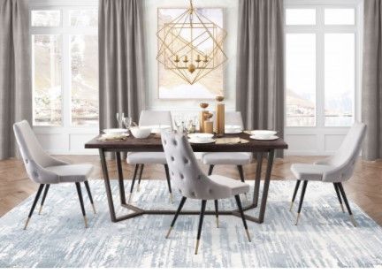 Zuo® Modern Piccolo Gray Dining Chair-2