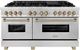 ZLINE Autograph Edition 60" Satin Stainless Steel Pro Style Dual Fuel Range-0