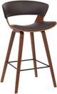 Armen Living Jagger Brown/Walnut Counter Stool-0