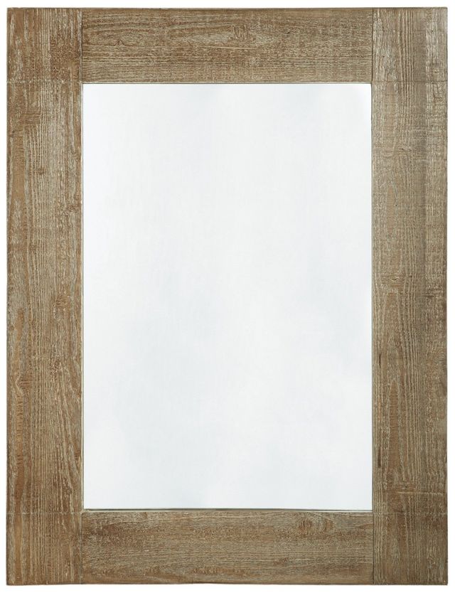 Signature Design by Ashley® Waltleigh Distressed Brown Accent Mirror-0