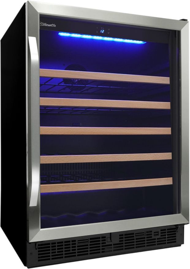 Silhouette® Stilton 24" 5.7 Cu. Ft. Stainless Steel Built-In Wine Cellar-2