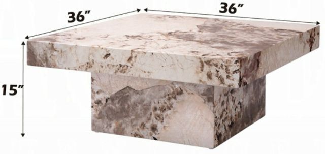 ACME Furniture Fultan Beige/Brown Coffee Table-2