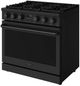 Thor Kitchen® A-series 36" Matte Black Contemporary Freestanding Pro Style Gas Range-3