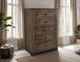 International Furniture Direct Parota III Barrel Brown Chest-1