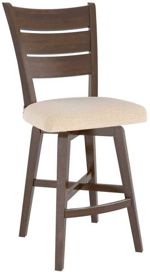 Canadel® Canadel Cognac Washed Upholstered Fixed Stool-0