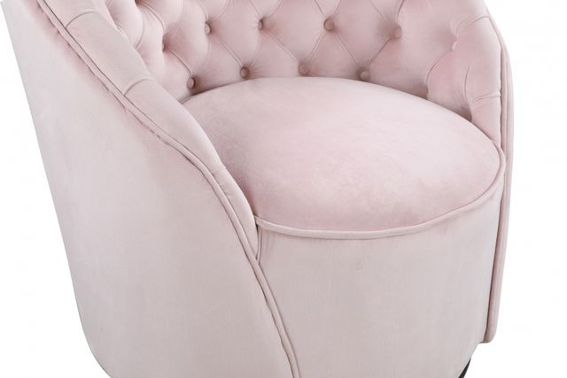 Meridian Furniture Alessio Pink Velvet Swivel Chair-3