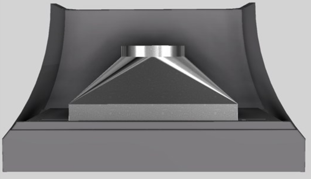 Vent-A-Hood® Designer Series 54" Gunsmoke Wall Mounted Range Hood-3