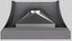 Vent-A-Hood® Designer Series 54" Gunsmoke Wall Mounted Range Hood-3