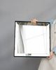 A & B Home Waverly Black Large Mirrored Square Tray -4
