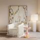 TOV Furniture Cleopatra Cream Linen Floor Lamp-1