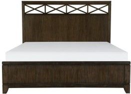 Mazin Furniture Griggs Dark Brown Queen Bed-0