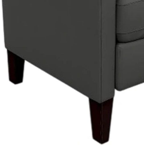 Best® Home Furnishings Customizable Janae Leather Manual High Leg Recliner with Espresso Legs-4