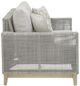 Signature Design by Ashley® Seton Creek Gray Aluminum/Resin Outdoor Loveseat with Cushion-2