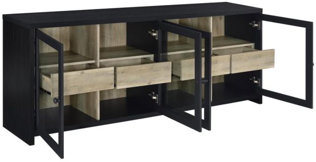 Coaster® Denison Black Media Console-1