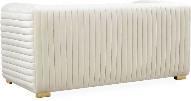 Meridian Furniture Ravish Cream Velvet Loveseat-2