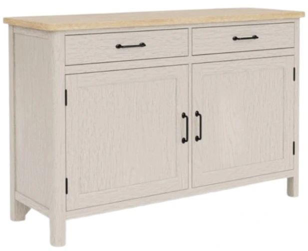 Riverside Furniture Glenndale Aged White/Wheat Buffet-0