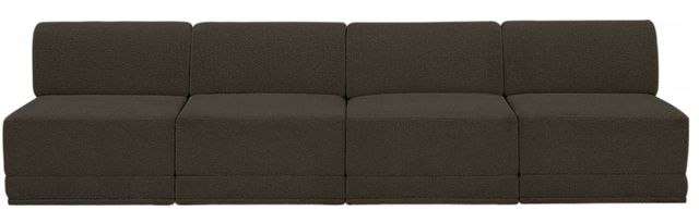 Meridian Furniture Ollie 4-Piece Brown Sofa-1