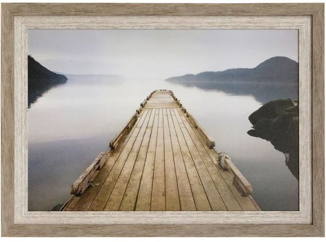 Stylecraft Brown/Light Gray Framed Print-0